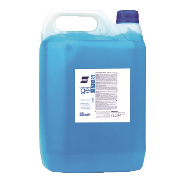 Ultraljudsgel, osteril, saltfri, 5l, färgad