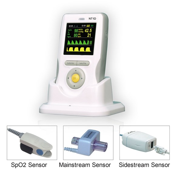 NT1D-E handhållen pulsoximeter med vuxensensor