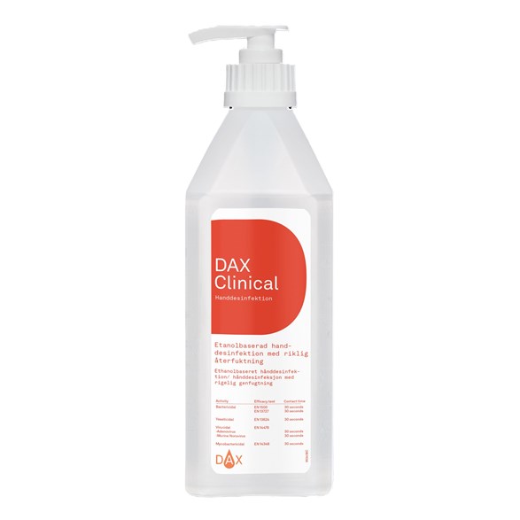 DAX Clinical Handdesinfektion 600 ml pump, 15 st
