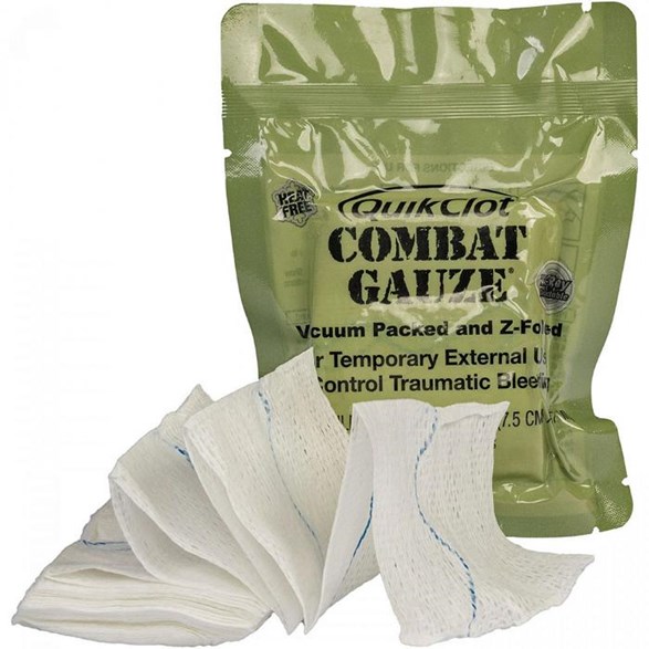 QuikClot QC gauze, CE eng Z-vikt, V-pack
