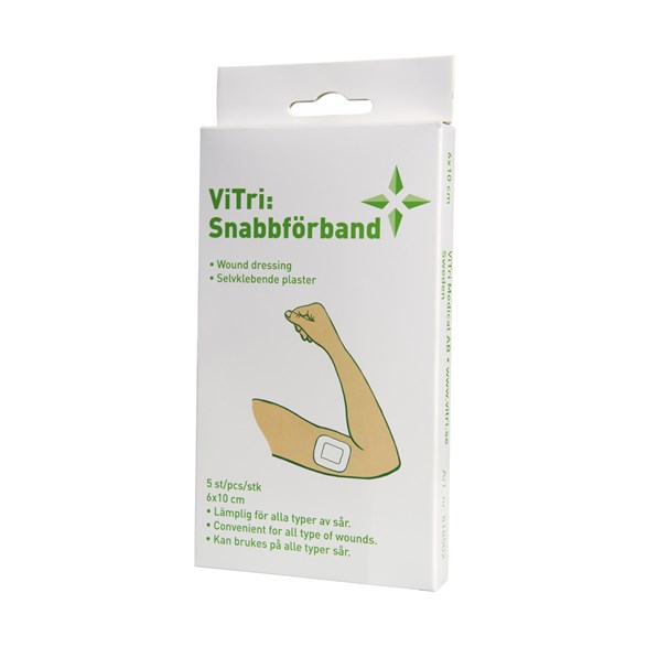 Snabbförband 6x10 cm S, 5-st