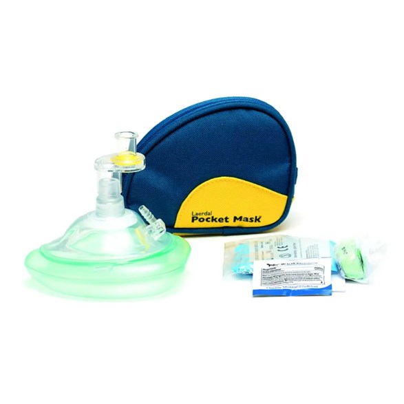Pocketmask O² Laerdal med envägsventil och filter