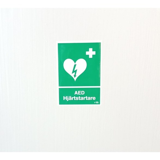 Klisterdekal AED, ILCOR
