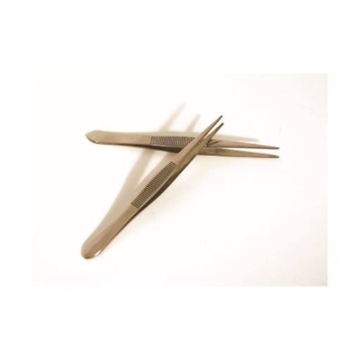 Spetsig pincett, metall, 12cm